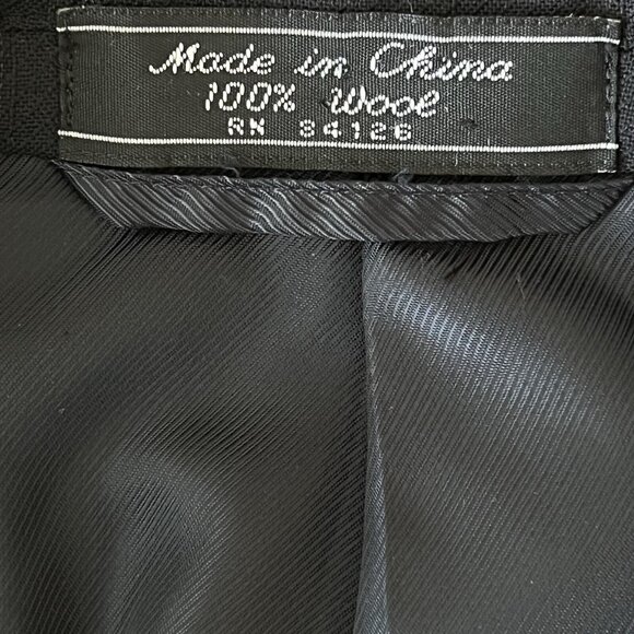 Jeffrey Banks Couture Men's 100% Wool 2 Button Navy Blazer Sport Coat Jacket 40R - Picture 8 of 13